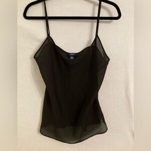 Chaps…Black Sheer Camisole Top